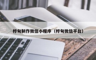 沈丘桦甸制作微信小程序（桦甸微信平台）